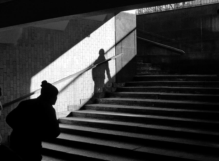 Street Photograph - Shadowing by Vlad Sidorak