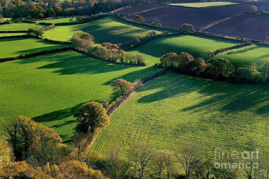 Shadows Across Fields Photograph by Dr Keith Wheeler/science Photo Library