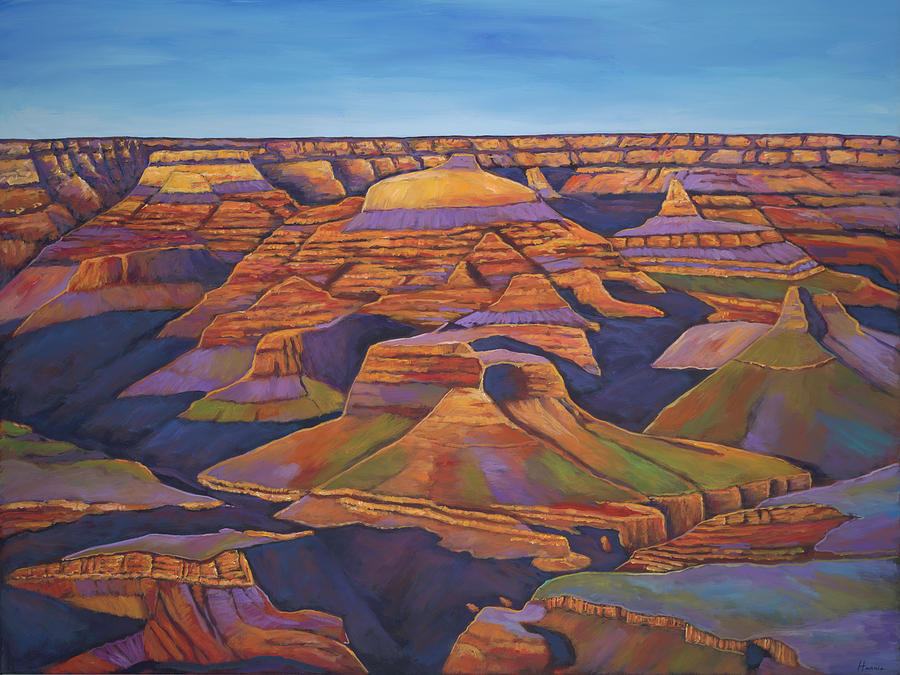 Grand Canyon Painting - Shadows and Breezes by Johnathan Harris