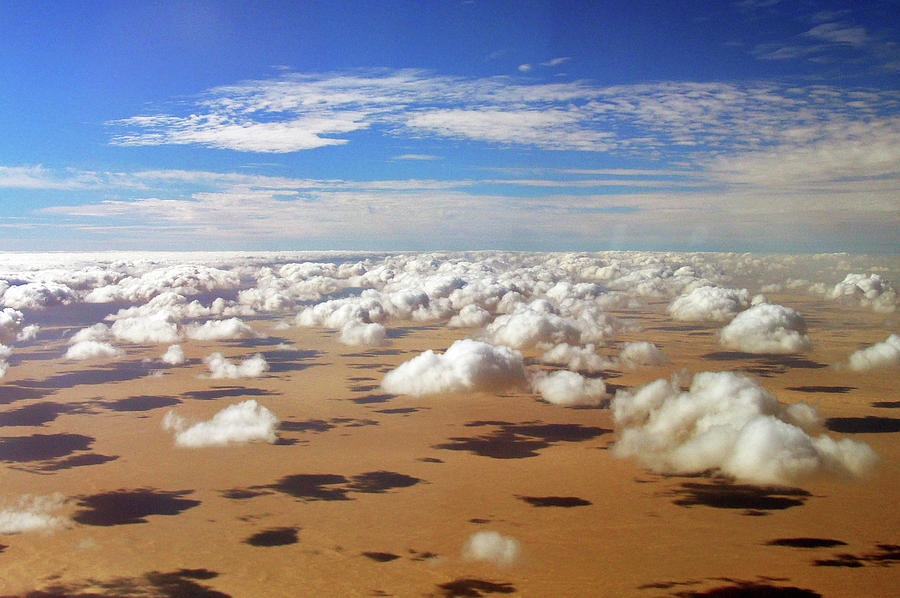 Shadows, Desert, Clouds & Sky Photograph by Bashar Shglila