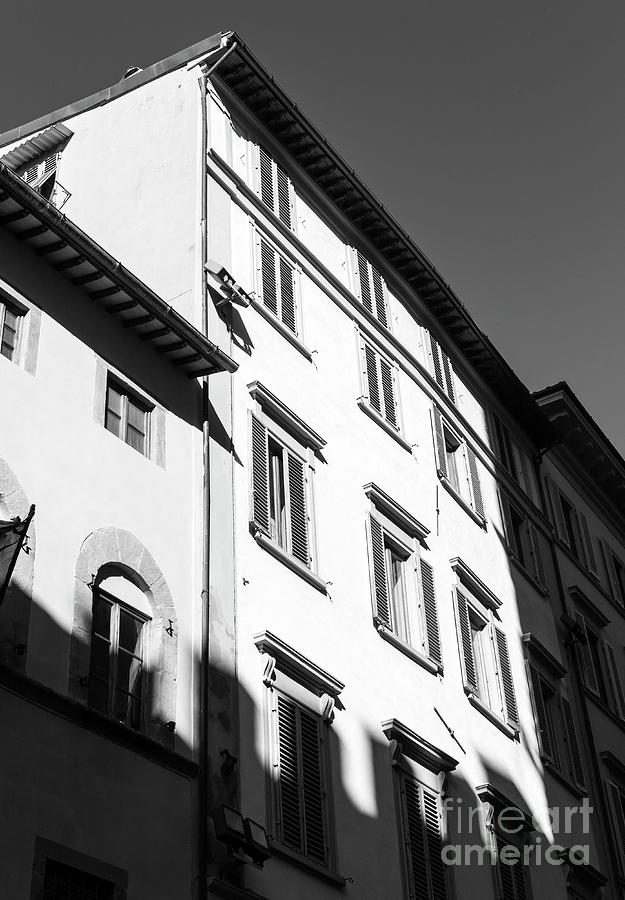 Shadows Photograph - Shadows On The Building In Florence by John Rizzuto Shadows Photograph - Shadows On The Building In Florence by John Rizzuto