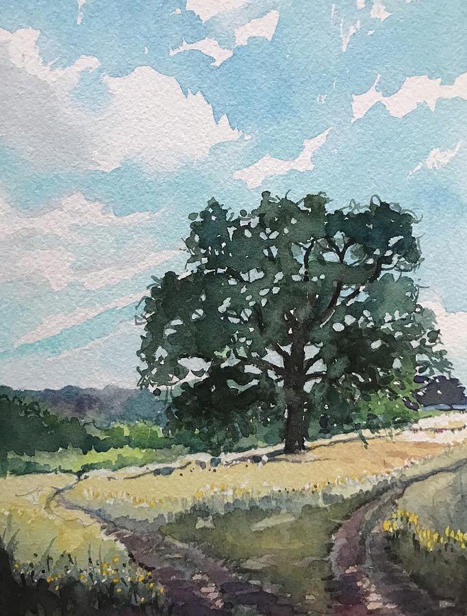 Santa Monica Painting - Shady Oak - Paramount Ranch  by Luisa Millicent