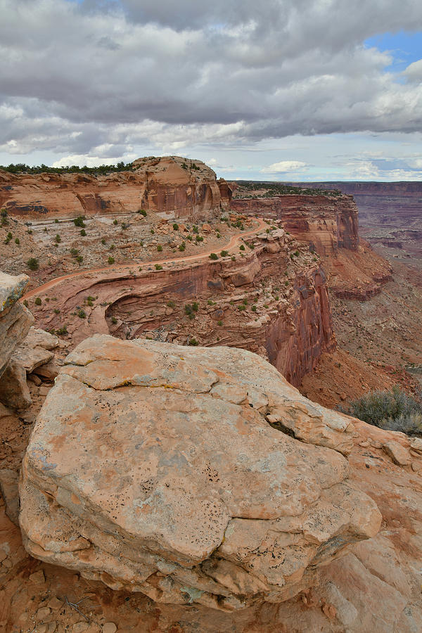 Shafer Trail from the Rim of Shafer Canyon Photograph by Ray Mathis