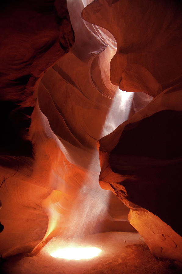 Shaft Of Light Through Antelope Canyon Photograph by Kooi Cia