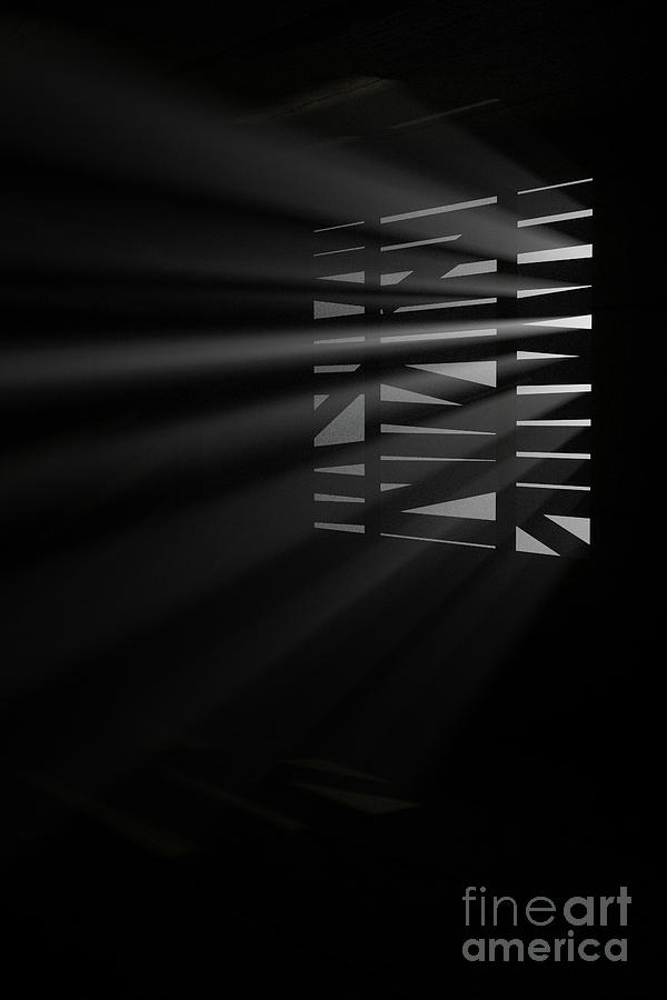Shafts of light through window Digital Art by Clayton Bastiani
