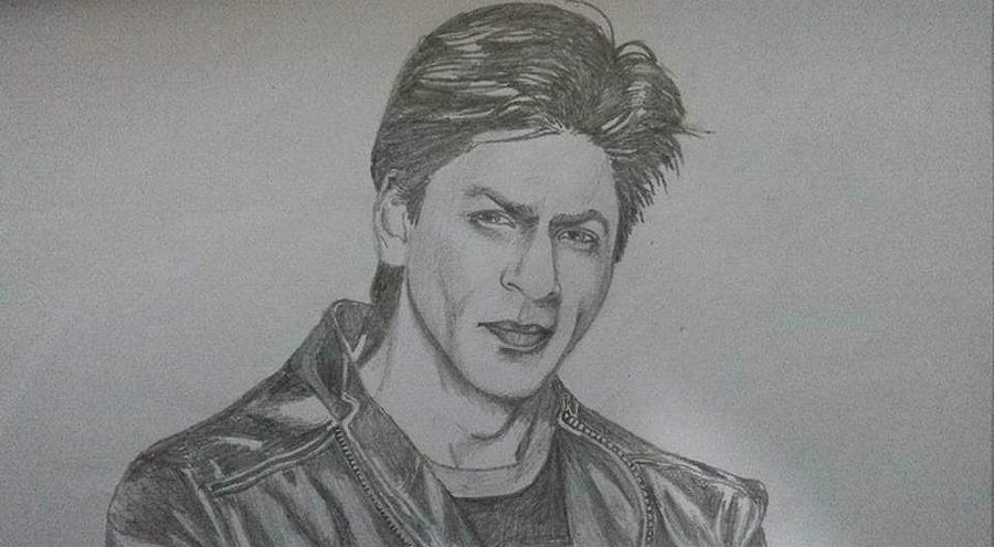 How to Draw Shahrukh Khan Step by Step Sketch tutorial -Part 2/ Pencil  Shading, Blending, Hair,Beard - YouTube