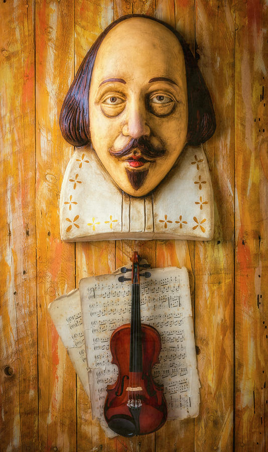 Shakespeare And Violin Photograph by Garry Gay