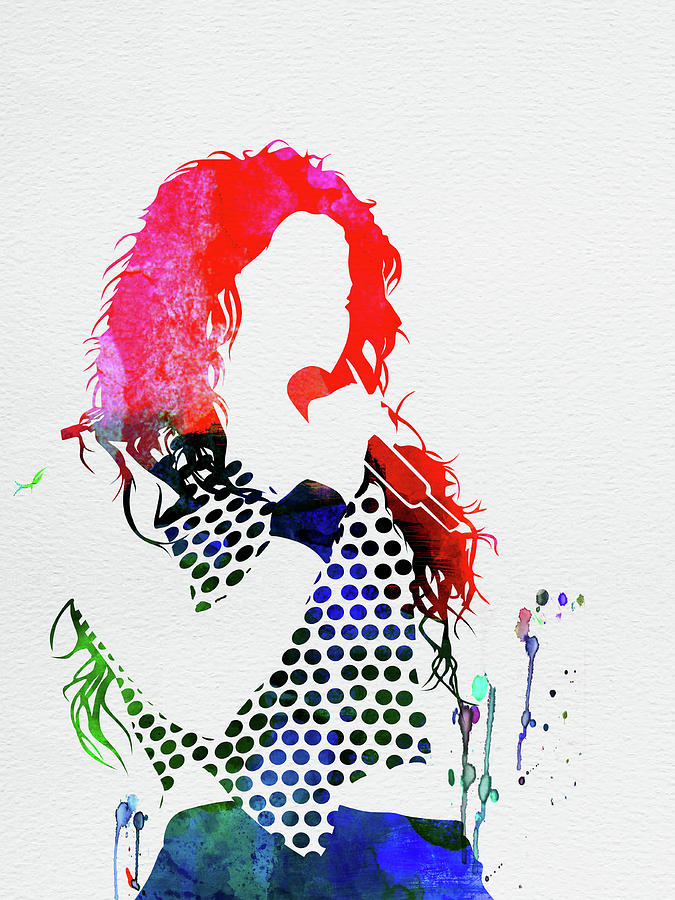Shakira Mixed Media - Shakira Watercolor by Naxart Studio
