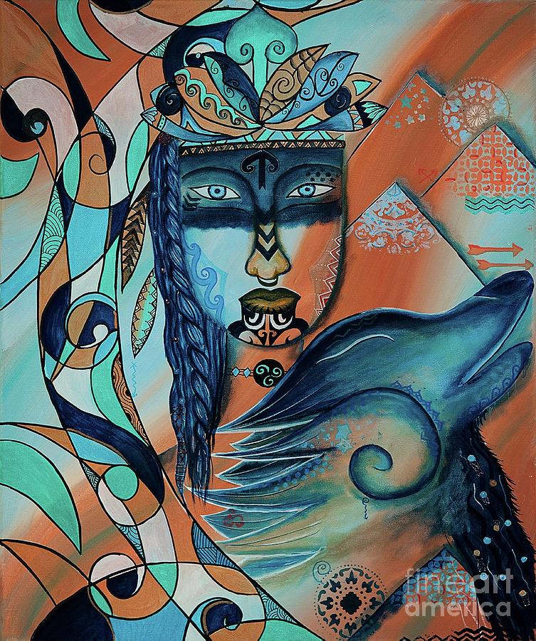 Shaman Painting by Naomi Matthew