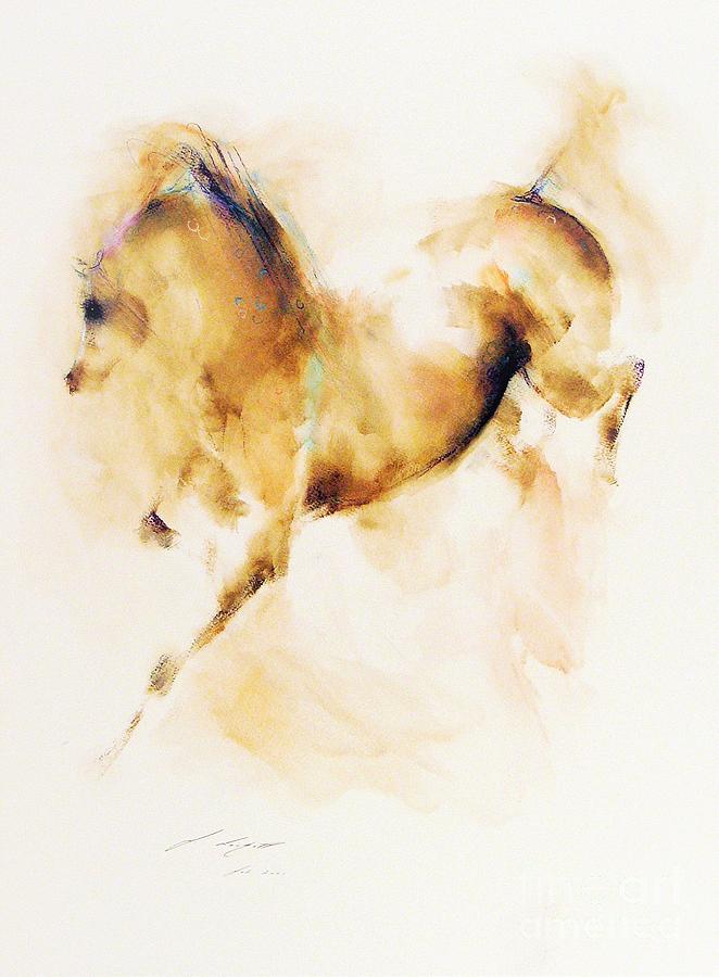 Horse Painting - Shamara by Janette Lockett