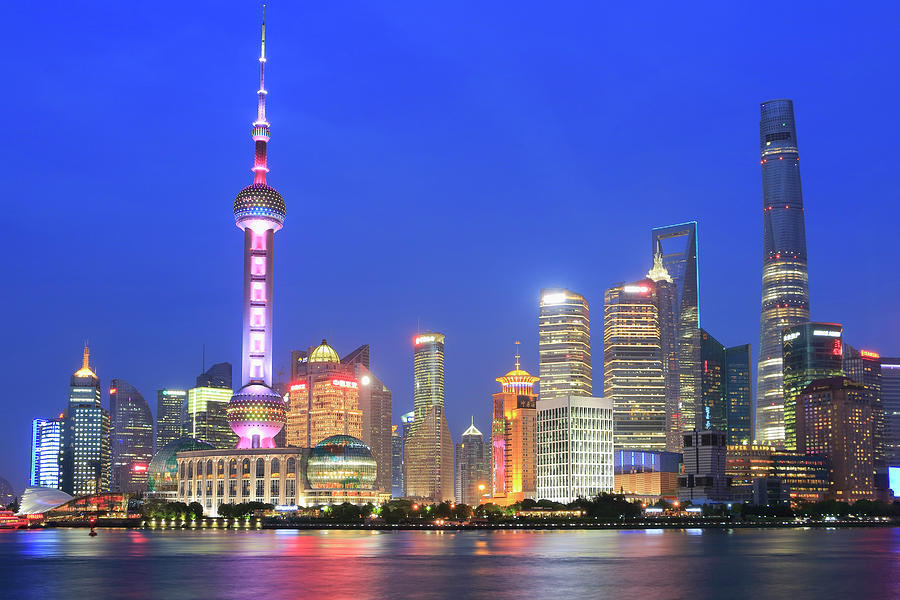 Shanghai at Dusk China Photograph by Ivan Pendjakov | Pixels