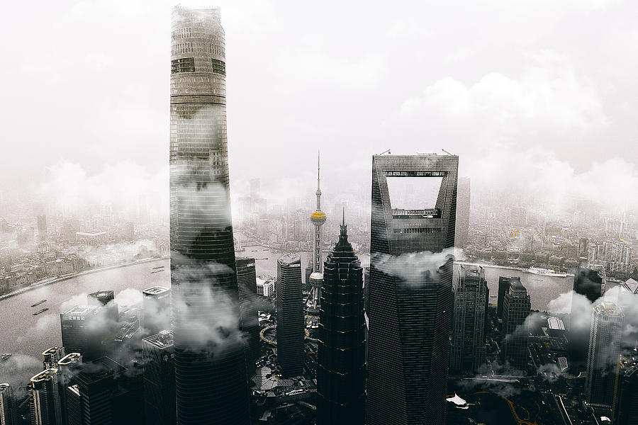 Shanghai Financial Center Photograph by Carmine Chiriac