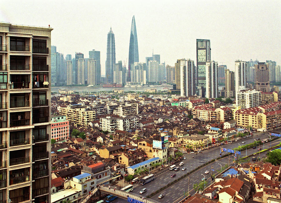 Shanghai Old Town And Skyline Photograph by Katya Knyazeva