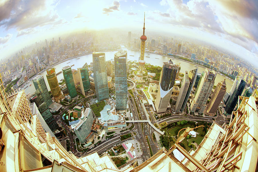 Shanghai Panorama Photograph by Blackstation