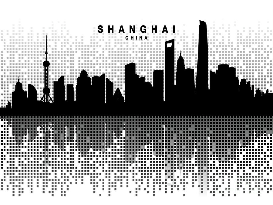 Shanghai Skyline 004 Digital Art