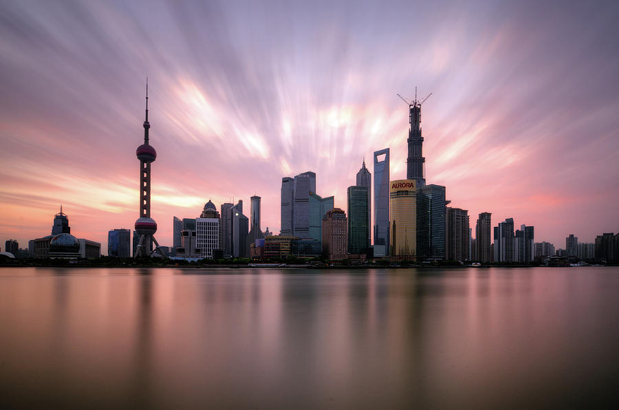 Shanghai Sunrise Photograph by Jalvaran