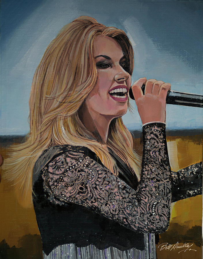 Shania Twain Painting by Bill Dunkley