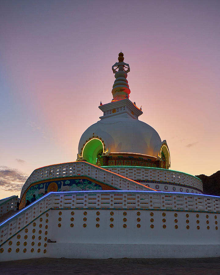 Shanti Stupa Photograph by Whitney Goodey
