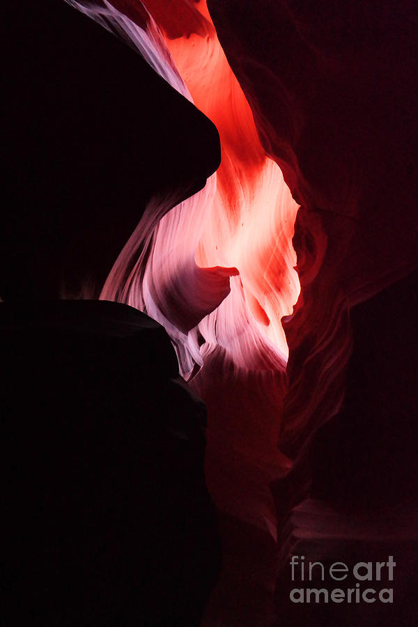 Shapes In Antelope Canyon Photograph