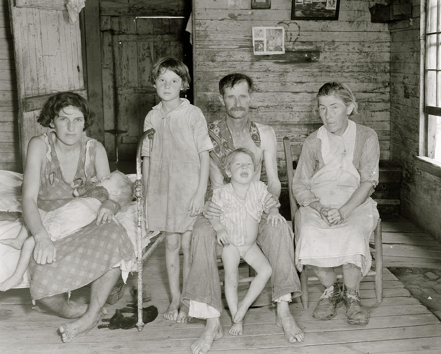 Sharecropper family at home Painting by Unknown - Fine Art America