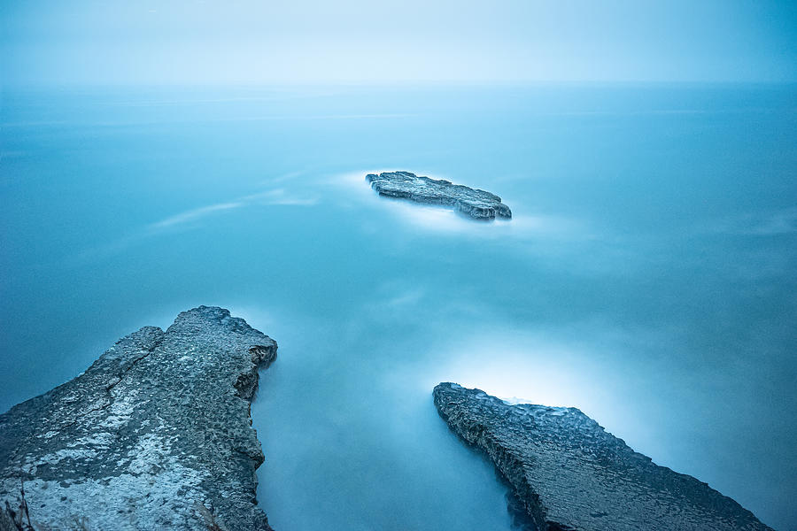 “shark Fins” In Waves Photograph by Chuan Chen - Fine Art America