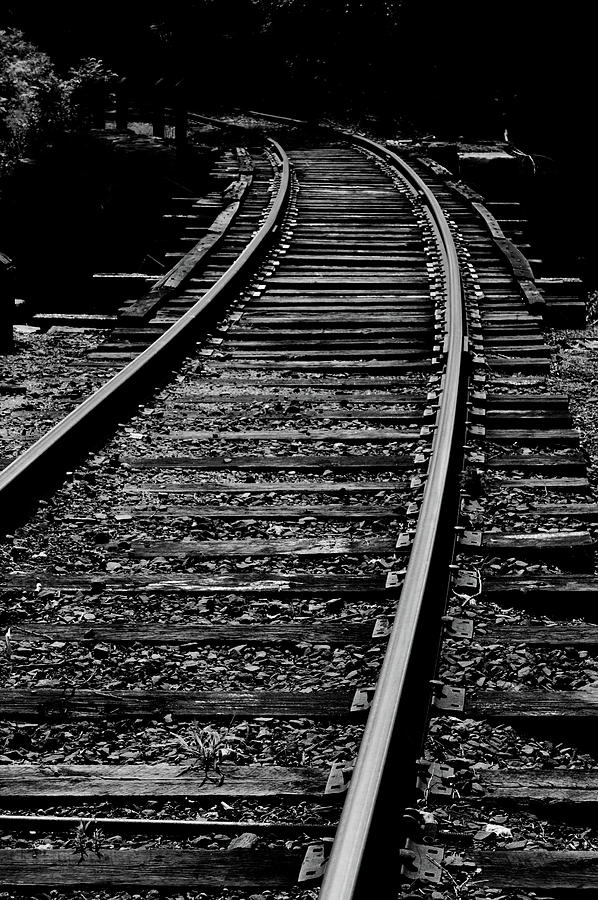 Sharp Turn Train Tracks Photograph by Kris Notaro