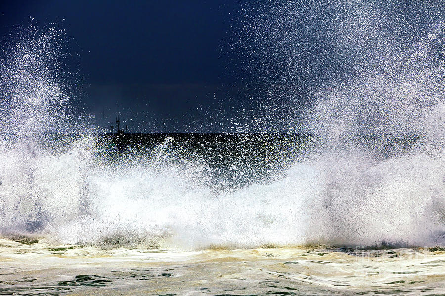 Shattering Waves at Venice Beach Photograph by John Rizzuto