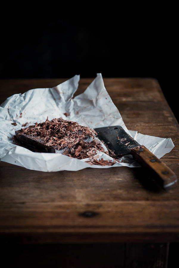 Shaved Chocolate Bar Photograph by Justina Ramanauskiene