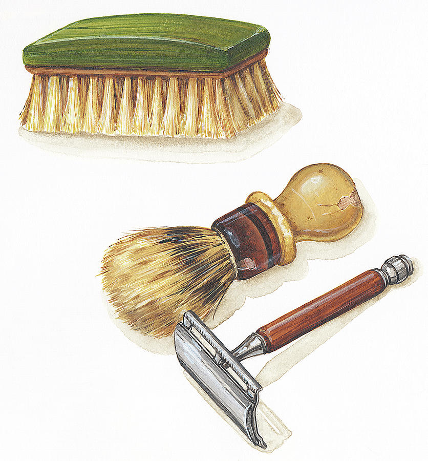 Brush Painting - Shaving Kit by Lisa Audit