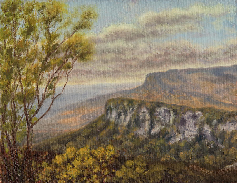 Mountain Painting - Shawangunk Range in Summer by Rose Gennaro