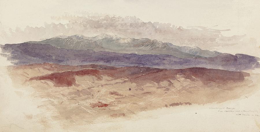 Mountain Painting - Shawangunk Ridge, Newburgh, New York by Stanford White