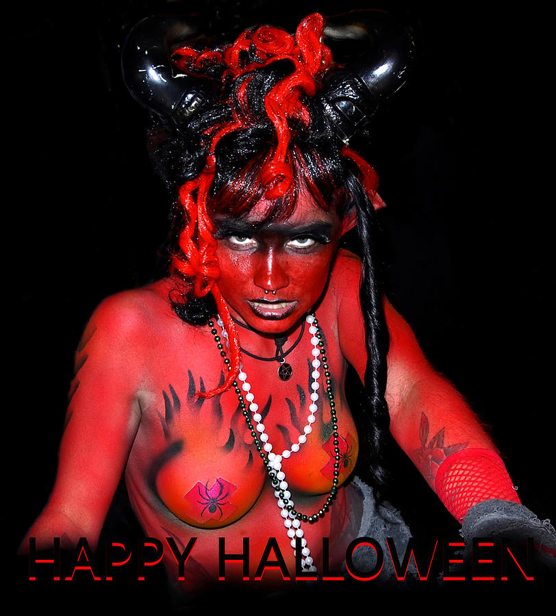 She-devil Halloween Photograph by David Lee Thompson