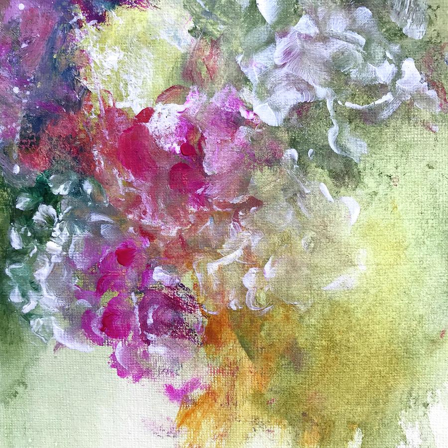 She Dreamed Of A Spring Wedding detail Painting by Darlene Watson