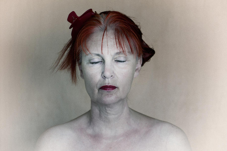 Portrait Photograph - She Dreams Of Second Spring............ Self Portrait by Angelika Martha Himburg