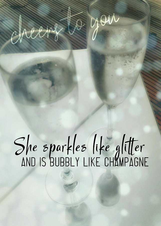 SHE SPARKLES quote Photograph by JAMART Photography