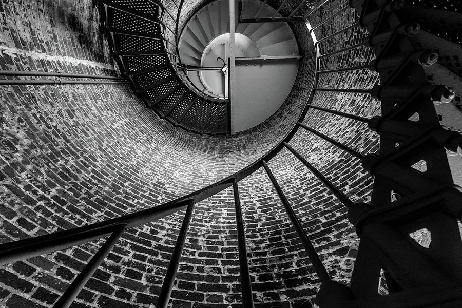 She Stares up the Stairs Photograph by Peter Tellone