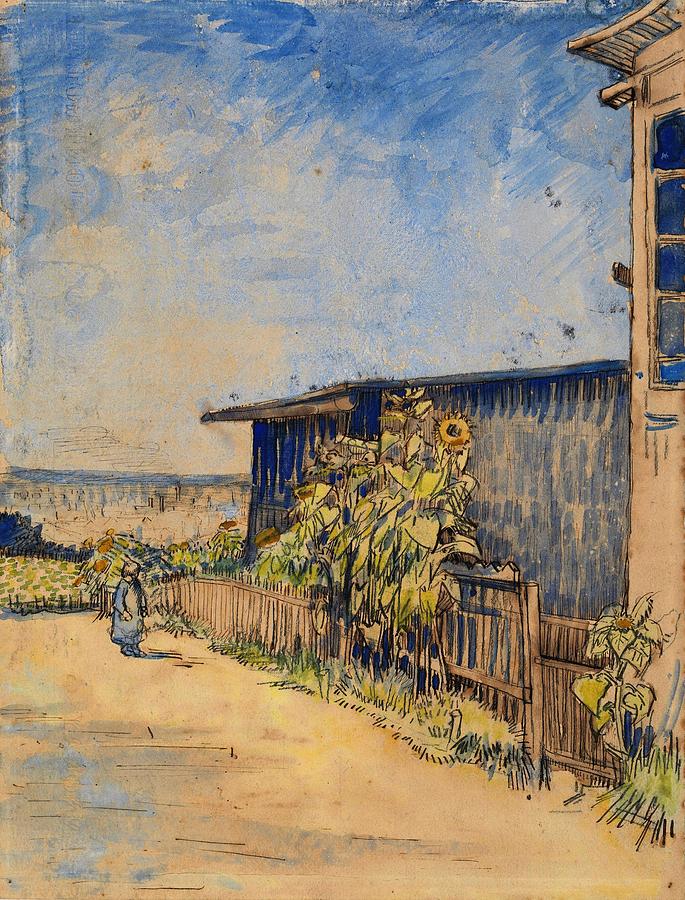 Shed with Sunflowers. Painting by Vincent van Gogh -1853-1890-