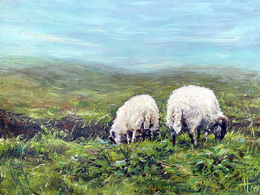 Sheep Butts Painting by Tara Tavonatti - Fine Art America