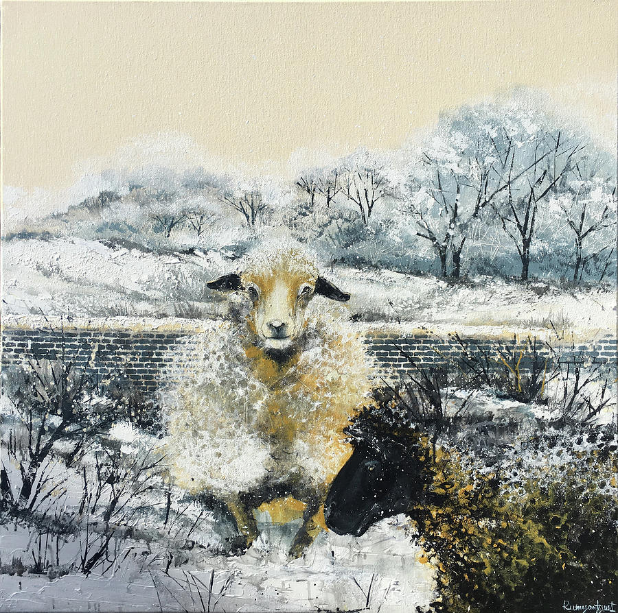 Sheep In The Countryside C01N02 by Irina Rumyantseva Sheep In The Countryside C01N02 by Irina Rumyantseva