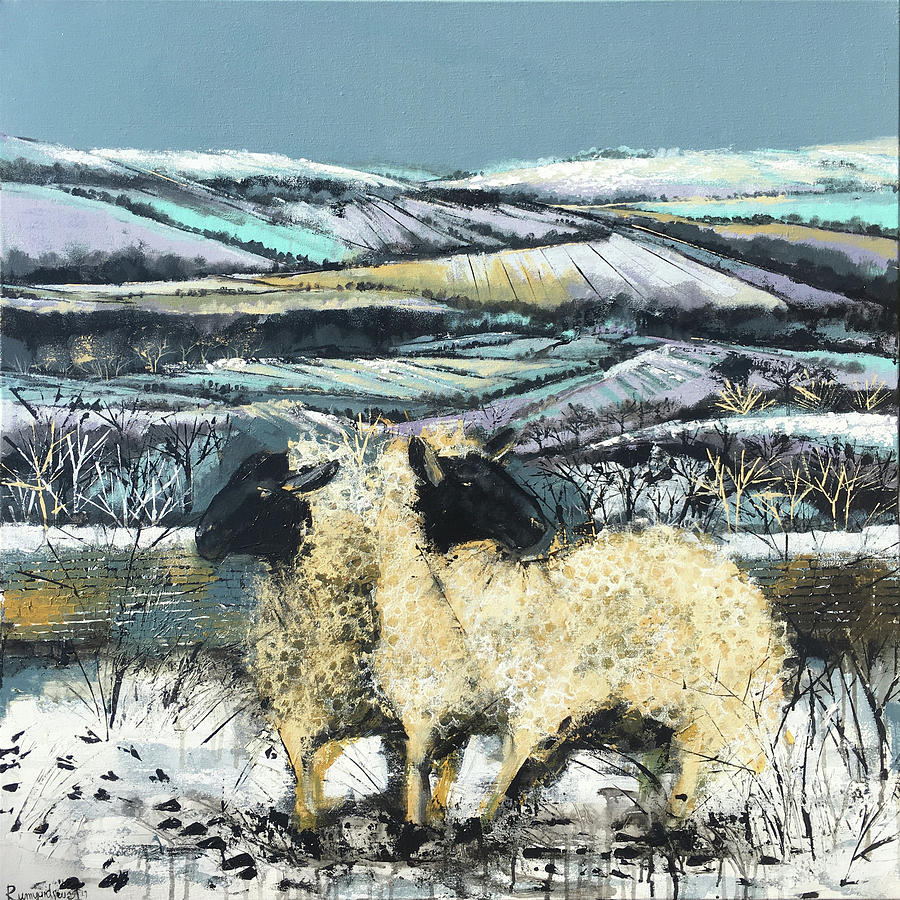 Sheep In The Countryside Painting