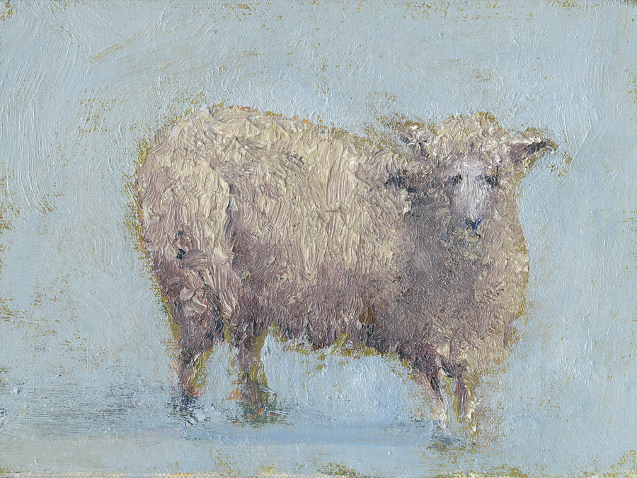 Sheep Strut I Painting by Marilyn Wendling