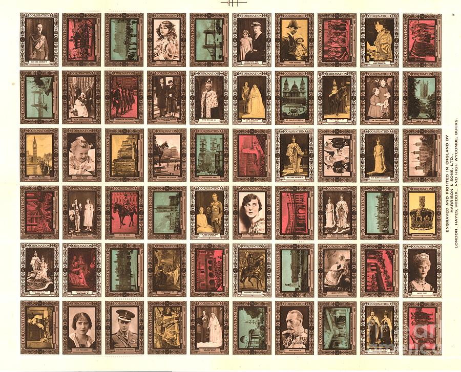 Sheet Of 60 Cinderella Stamps Drawing by Print Collector