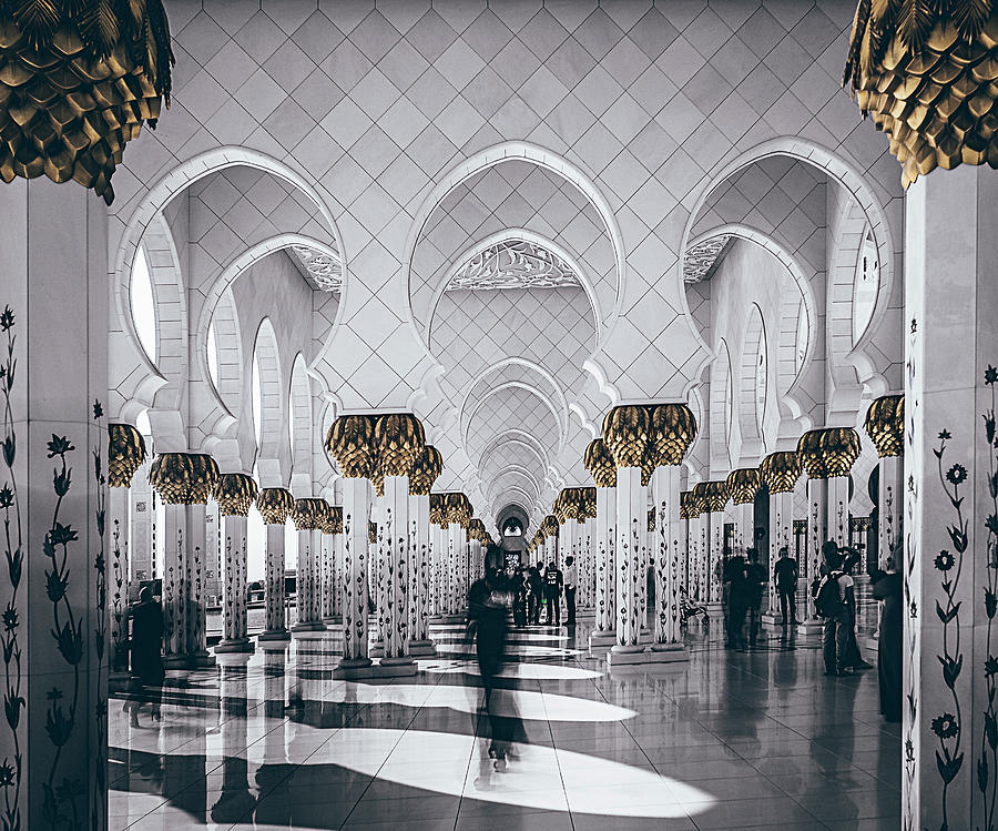Mosque Photograph - Sheikh Zayed Grand Mosque by Carmine Chiriaco Mosque Photograph - Sheikh Zayed Grand Mosque by Carmine Chiriaco