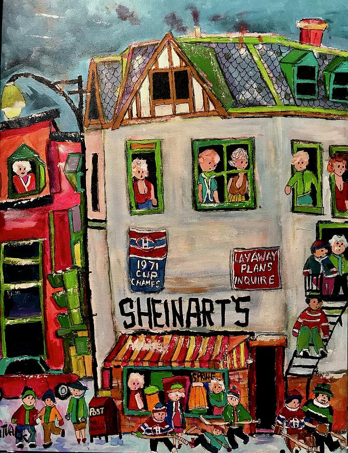Sheinarts On Atwater Painting by Michael Litvack