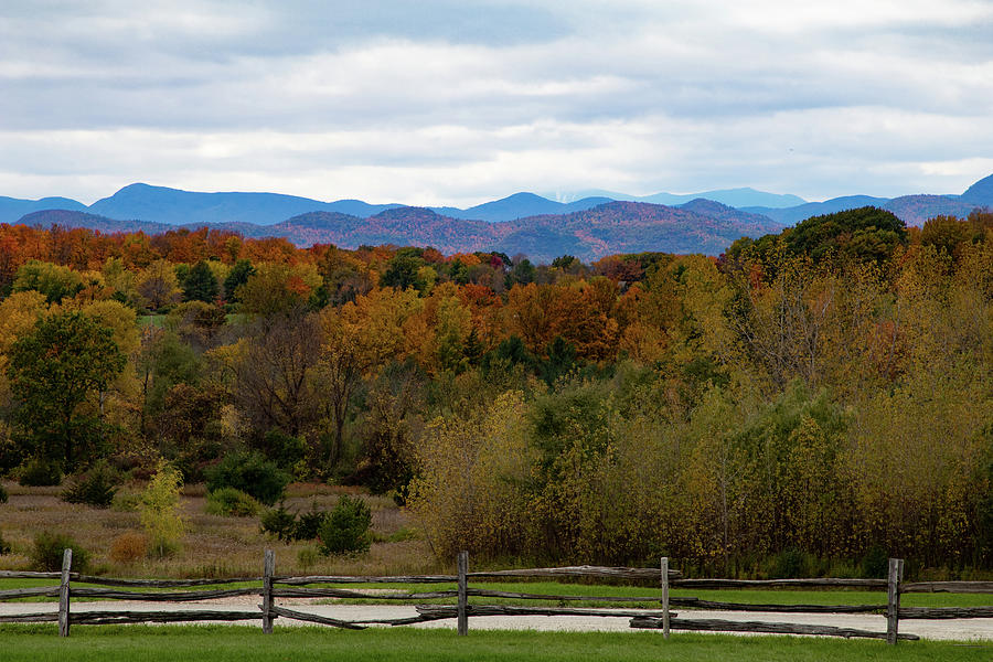 Shelburne Museum View Of Vermont Fall Colors Photograph