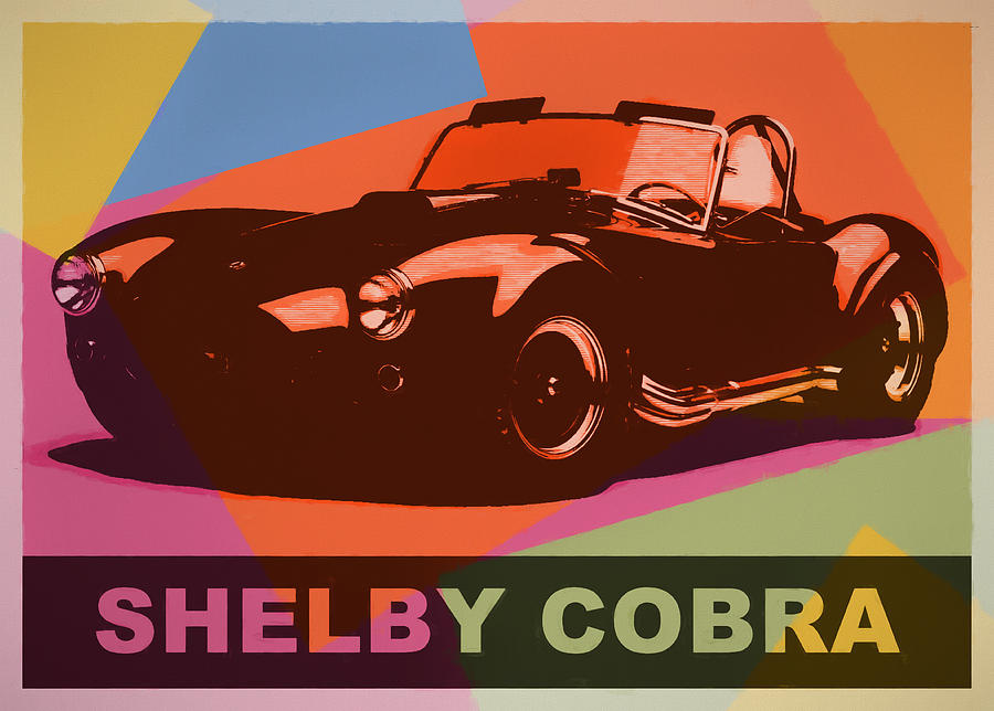Shelby Cobra Pop Art by Dan Sproul Shelby Cobra Pop Art by Dan Sproul