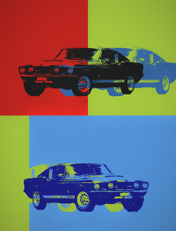 Shelby Mustang Pop Art by Dan Sproul Shelby Mustang Pop Art by Dan Sproul