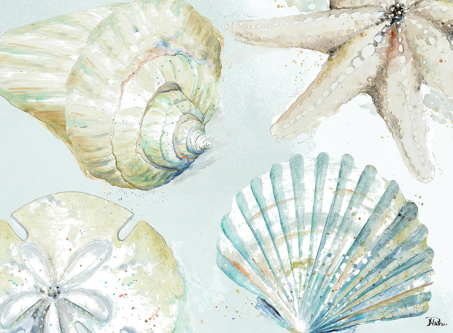 Shell Painting - Shell Collectors by Patricia Pinto