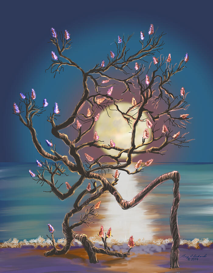 Shell Tree Glow Digital Art by Gary F Richards
