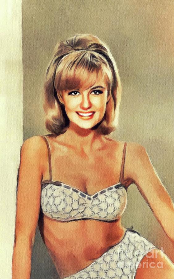 Shelley Painting - Shelley Fabares, Vintage Actress and Singer by Esoterica...
